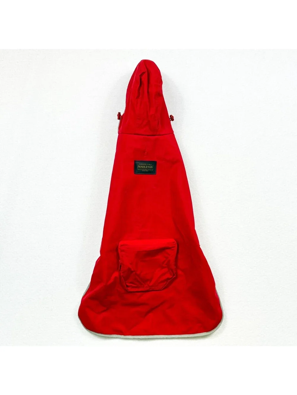Pendleton Dog Coat National Park Pet Raincoat Red & Striped Dog Size Large